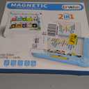 2-IN-1 Large Magnetic Drawing Board for Toddlers Kids, Magnetic Color and Number Maze, Magnetic Dot Art Board for Kids, Montessori Education Travel Toys for Boys Girls Age 3 4 5 6 7 8 Years Old