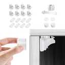 Vmaisi Adhesive Magnetic Cabinet Locks for Babies (8 Locks and 2 Keys)
