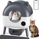 Automatic Self Cleaning Litter Box, MeowWhimsy Large Smart Robot Litter Box