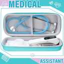 Aliceset 3 Pcs Christmas Nurse Gifts for Women Doctor Nurses Stethoscope Case with Mesh Pockets Nursing Gift for School Nurses Student Hard Stethoscope Box Nurse Week Gifts Accessories