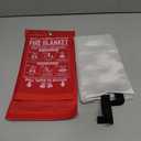 Fire Blanket for Kitchen and Home, 40" x 40", Fiberglass Emergency Fire Blanket, 2 Pack (40in x 40in)