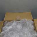 40 Pack Plastic Ribbed Glasses, 14Oz Origami Disposable Glasses Unbreakable Clear Plastic Cocktail Glasses Recyclable Shatterproof Reusable  Cups (14oz 40pack)