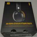 Skullcandy Grom Wireless Headphones, Volume-Limiting Audio, Comfortable Over-Ear Fit, Designed for Kids 6+, Up to 45 Hours Battery, Backup 3.5mm AUX Cable Included with Built-in Microphone - Black