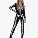 Morph Skeleton Bodysuit - Women's Halloween Costume Size M