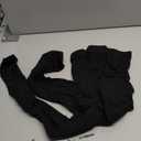 Compression Pantyhose for Women, 20-30 mmHg Footless Graduated Support Medical Compression Stockings (Small, Black)