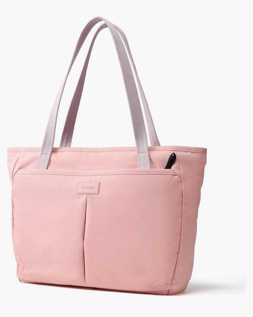 Flyook Work Tote for Women with Zipper Waterproof Shoulder Bag Top Handle Handbag for Travel, Work