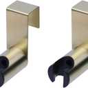 T Tulead Stainless Steel Bidet Sprayer Holder Handheld Bidet Sprayer Hanger Hook Golden Sprinkler Head Bracket Pack of 2