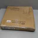 Apicizon Round Side Table, White Bedside Table Coffee End Table for Bedroom, Living Room, Small Spaces, Easy Assembly Nightstands with Natural Wood Legs, 16.5 x 20.5 Inches