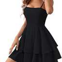 Vimagcal Women's Backless Bow Tie Short Dress Models Sexy Halter Teens Graduation Homecoming Dresses Size XS