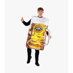 Morph Mens Beer Costumes for Adults Inflatable Stein Beer Halloween Costumes for Men Oktoberfest Alcohol Costume One Size