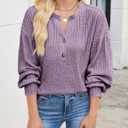 Edelqual Women's Sweater V Neck Long Sleeve Tops Winter Pullover Casual Fall Outfits Fashion Trendy Clothes Christmas (M)