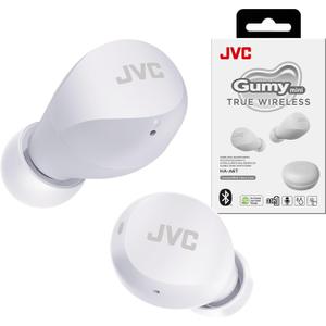 JVC Compact and Lightweight Gumy Mini True Wireless Earbuds Headphones, Long Battery Life (up to 23 Hours), Sound with Neodymium Magnet Driver, Water Resistance (IPX4) - HAA6TB (Black)
