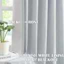 Kayne Studio Blue Gray Pinch Pleated Full Blackout Curtains, Linen Blend Room Darkening Thermal Insulated Soundproof Drapes, 84 Inch Back Tab Window Curtains for Living Room Bedroom(2 Panels, 40"x84")