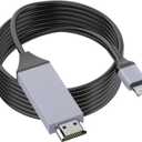 [Apple MFi Certified] Lightning to HDMI Cable Adapter for iPhone,1080P Lightning to HDMI Digital AV Adapter HDTV Cord Compatible with iPhone 14 13 12 11 Pro Max XS XR X 8 to TV Projector Monitor