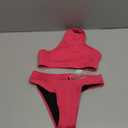 Beautikini Period Swimwear Two Piece Sporty Swimsuit Bikini Menstrual Leakproof Bathing Suit for Teen Girls (XX-Small, Red)