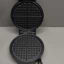 7 Inches Round Classic Waffle Maker Machine, Mini Waffle Maker, Non-stick Waffle Irons, Thin Waffle Maker Crispy, Black