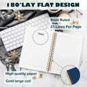 BearCake Nurse Notebook, Nursing Student Gifts,Stethoscope Medical Doctor Notebook Journal,Future Nurse Doctor Medical Student Nurse Graduation Gifts, Hardcover Spiral Notebook 5.5x8.3 Navy Blue (white-annotation-deep blue)