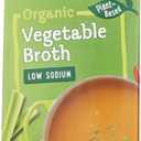 Pacific Foods Organic Vegetable Broth, Low Sodium, 32oz, 12-pack Keto Friendly, Best By 17 OCT 27