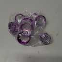 for Silverado Center Console Knob Cover Trim Ring Purple for Chevy Silverado/Suburban/GMC Sierra 2014-2018 Purple Interior Accessories 8pcs