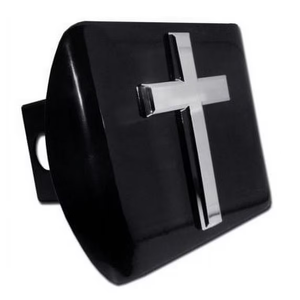 Elektroplate Cross All Metal Black Hitch Cover for Trucks and SUVs | Fits Standard 2" Trailer Hitch Receivers | Premium Weatherproof