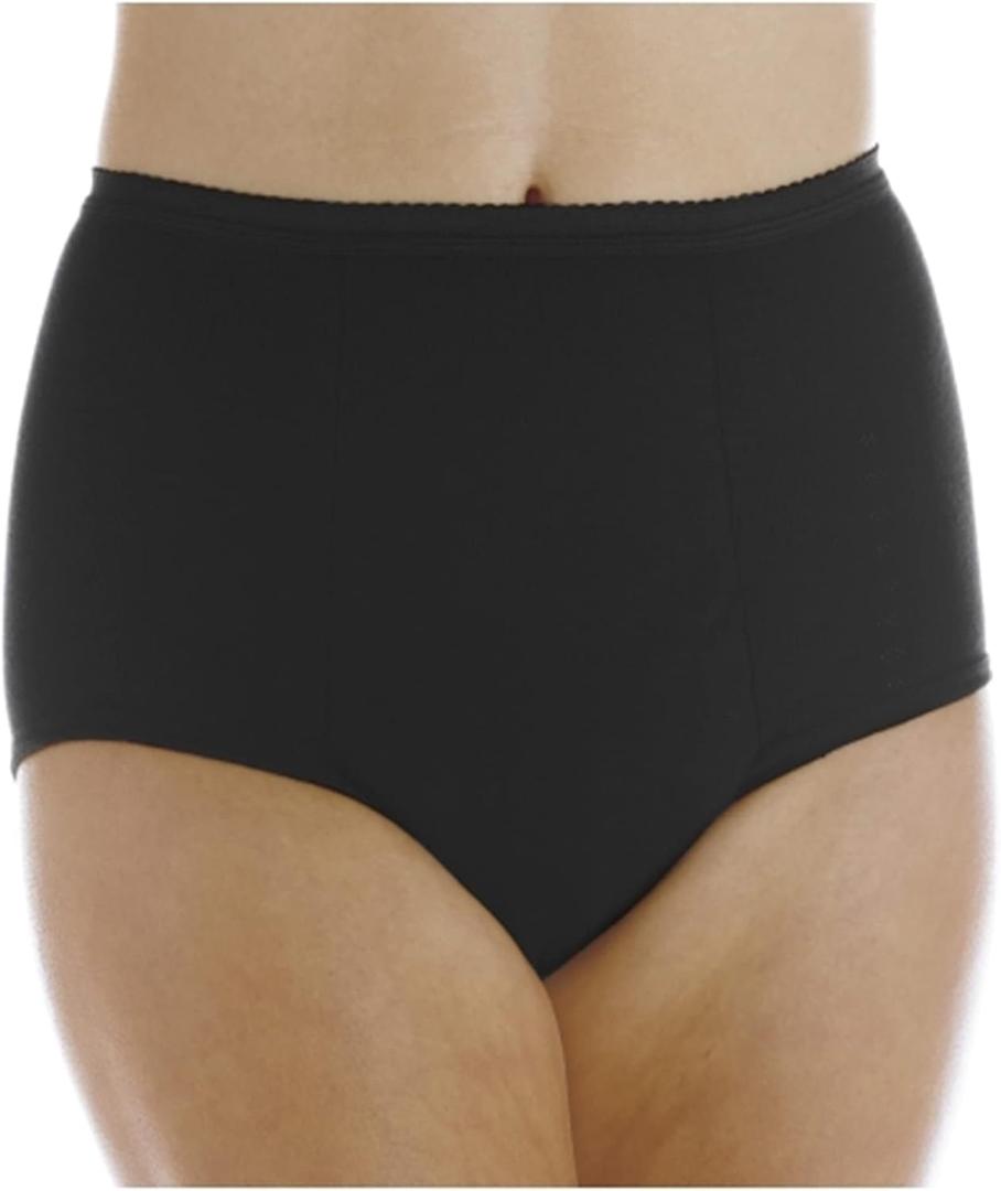 Wearever Women's Maximum Absorbency Incontinence Panty for Bladder Control - Washable, Reusable, Leak Proof Underwear for Women 600 ml - Single Panty (Black) (5X) (Fits Hip: 55-57")