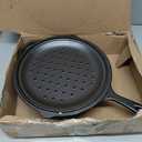 Lodge 10.25 Inch Cast Iron Skillet  Pre-Seasoned Frying Pan with Teardrop Handle  Oven, Stovetop, Grill & Campfire Use  Made in USA  Durable, Non-Toxic, Even-Heating Cookware  Black