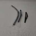 ACROPIX 26" 14" 12" Front Rear Windshield Wiper Blade Set Fit for Fiat 500X 2014-2023 with Top-Lock - Pack of 3 Black