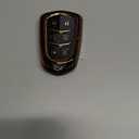 Key Fob Cover Keychain Accessories for Cadillac for Cadi Escalade ESV 6 Buttons, TPU Case(Black)