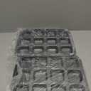 2 Packs Square Muffin Baking Pan, Premium Steel Muffin Pan for Baking, Nonstick Cupcake Tin Cheesecake Pans, Bakeware Muffin Top Pan (12 Cups, Black Grey)