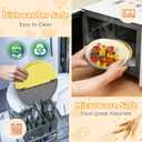 Tortilla Sealer Crimper Press - 4pcs Quesadilla Maker for 10"+8"+6"+4" Flour Tortillas |Make Sealed Taco,Quesadilla,Empanada,Burrito,Dumpling,Sandwich,BPA-Free Dishwasher Safe (Grey Yellow)