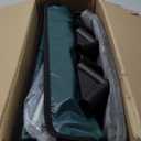 Indestructible Heated Cat House for Outside Winter, 100% Waterproof, Safe Escape Door, Insulated Outdoor Cat Shelter with Heater for Feral Barn Cat Kitty (Forest Green, 12"x16"x18")