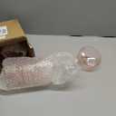 12 PCS Ribbed Coupe Glasses Pink Plastic Champagne Coupe Cup 10oz Detachable Gold Rim Espresso Martini Glass Vintage Margarita Glassware Cocktail Glass for Wedding Bachelorette Party