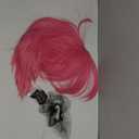 IMEYLE Short Hot Pink Wig Dark Pink Anime Wig for Men Costume Cosplay Wigs Mens Wigs for Cosplay Costume Outfit Halloween Dance Stage Party Daily Use + Hair Cap