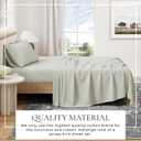 Great Bay Home Cotton Jersey Knit Twin/Twin XL Sheet Set - Ultra-Soft, Stretchy, Heathered Melange Bed Sheets - Cozy, Soft T-Shirt Sheet & Pillowcase Set (Green)
