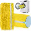 2-Pack Reusable Shoe Washing Machine Bags with Self-Locking Zipper  XXL Cleaning Laundry Mesh Bag for Sneakers, Tennis Shoes, Slippers & All Footwear Types