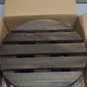 2pack 12" Plant Caddy Plant Stand with Wheels Rolling Plant Stand Heavy Duty Wooden Round Plant Dolly Rollers with Metal Lockable Casters Indoor Outdoor Pot Plant Roller Base Caddies,Patio,Flower Pot