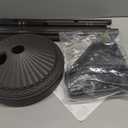O2COOL Pool & Spa Valet, Adjustable Pool & Patio Towel Holder with Weighted Base, Outdoor Towel Bar, Poolside Table, Bronze