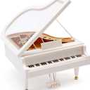Piano Music Box, Wind Up Musical Boxes, Classical Music Box for Girls Birthday Gift or Desk Decoration Ornament