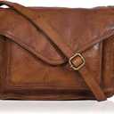 Leather Flapover Crossbody Handbag Purse for Women with Adjustable Strap & Overflap Snap Closure Tote/Bag