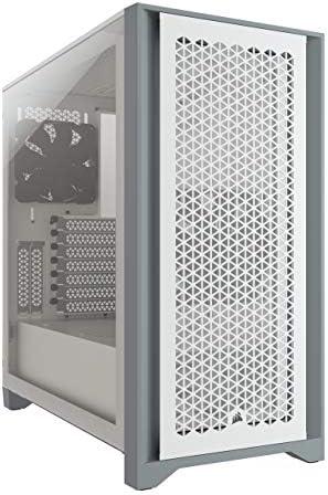 Corsair 4000D Airflow Tempered Glass Mid-Tower ATX PC Case - White