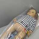 Big Reborn Toddler Baby Dolls Black 26 Inch African American Standable Baby Dolls Realistic Newborn Soft Vinyl Silicone Baby Cloth Body Dolls Toy for Kids Age 3+