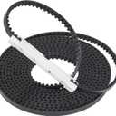 37561R.S Belt Replacement for 7FT High Garage Doors,223'' Garage Door Openers Belt Compatible with Genie 1028,1128,2028,2128,3020, 3042, 3024, 3120,Genie Silentmax 1000,1200, Intellig 1000,1200