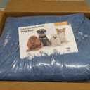 JOLLYVOGUE Calming Small Dog & Cat Bed for Indoor Cats - 20 inches Washable Donut Bed for Kittens & Puppies, Anti-Anxiety Round Fluffy Plush Pet Beds (Fits up to 15 lbs, Blue)