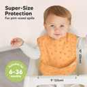 KeaBabies 3-Pack Waterproof Baby Bibs for Eating - Lightweight Toddler Feeding Bibs with Large Food Catcher, Mess Proof, Food-Grade Baby Eating Essentials, Easy to Put On & Clean (Wilderness)