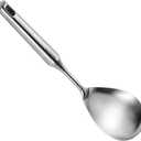 Cooking Spoon,304 Stainless Steel Large Serving Spoons,Silver/12.6Inch