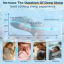 Cooling Pillow Standard Size Set of 2, CertiPUR-US Shredded Memory Foam Pillows, Cool Bed Pillows for Hot Sleepers, Adjustable Firm Pillow for Side,Back,Stomach Sleepers, Better Sleep Gifts for Mom