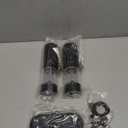 Electric Salt & Pepper Grinder Set, Rechargeable with LED Light & External Coarseness Adjustment, One-Hand Operation, Birthday Kitchen Gifts for Mom Home Cooks & Families - Black