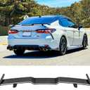 JMTBNO 57 Inch Universal Rear Spoiler Wing,Carbon Fiber Car Wing Trunk Spoiler Aleron Trasero Compatible with 2018-2022 8th Gen Camry LE SE XLE XSE TRD 2018-2022 10th Gen Honda Accord