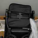 Baby Stroller, 3 in 1 Folding High Landscape Infant Strollers Convertible Strollers with Large UPF 50+ Canopy and Cup Holder (Black)