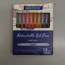 WRITECH Retractable Gel Pens Quick Dry Ink Pens 0.5mm Bullet Multicolor For Journaling, Drawing, Doodling, and Notetaking (Multicolor) (M Bright-2)